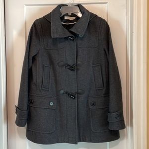 New York & Company Charcoal Gray Pea Coat